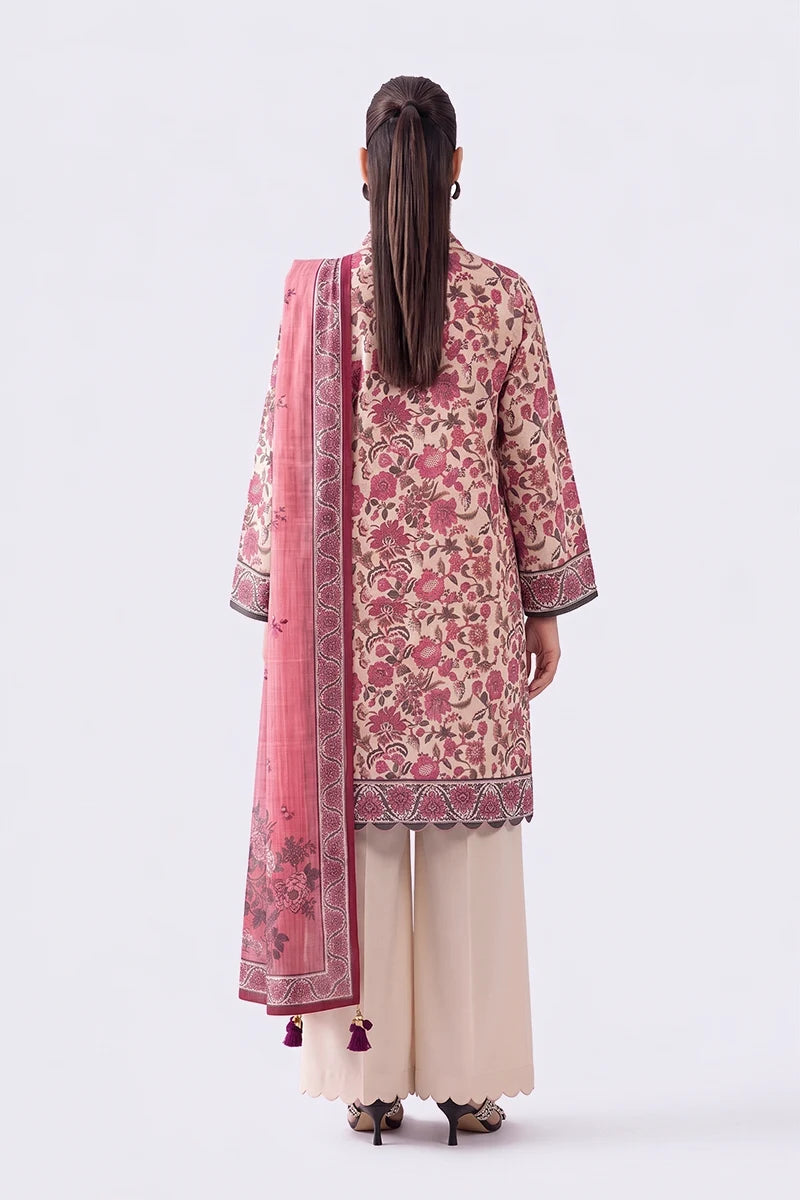 Nisha by Nishat Unstitched 3-Piece Lawn Collection (Magenta)