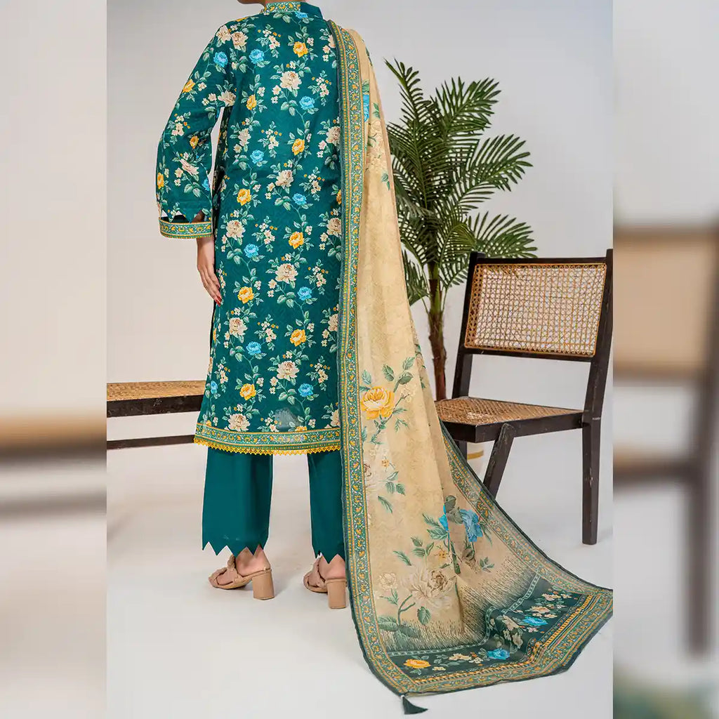 Avesta By KBC Fashion – 3-Piece Unstitched Printed Lawn Suit – (Green)