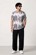 Men’s Dri-Fit Printed Round Neck T-Shirt - Grey