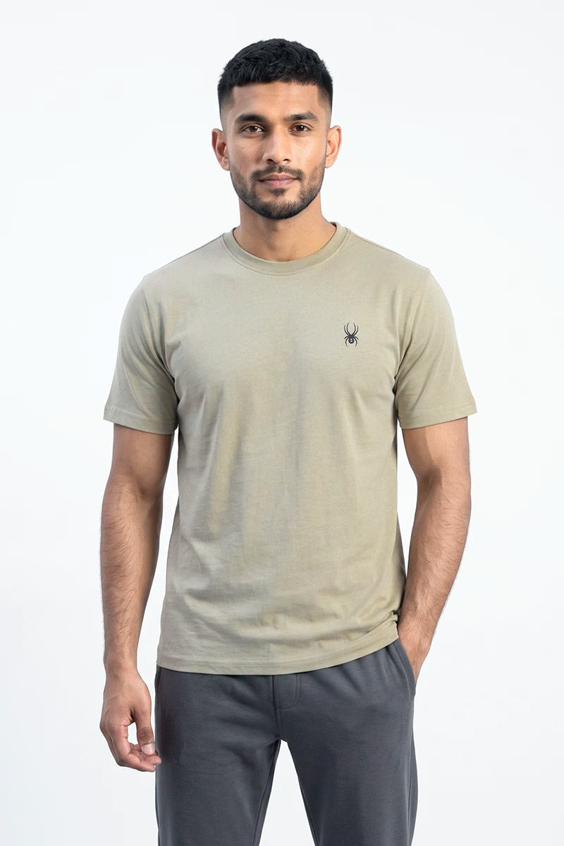 Spyder Men’s Crew Neck Printed T-Shirt – Green