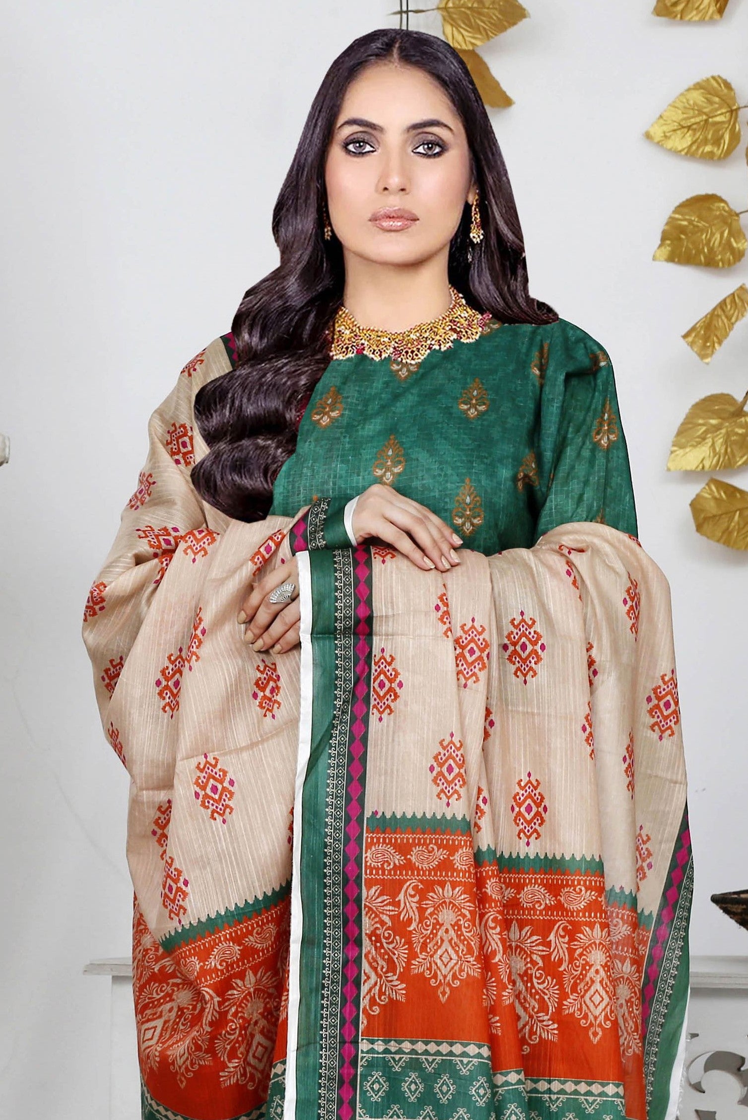 USMAN KASHIF MAHIR DORIA – 3 Piece Unstitched Lawn Suit – CHP-51