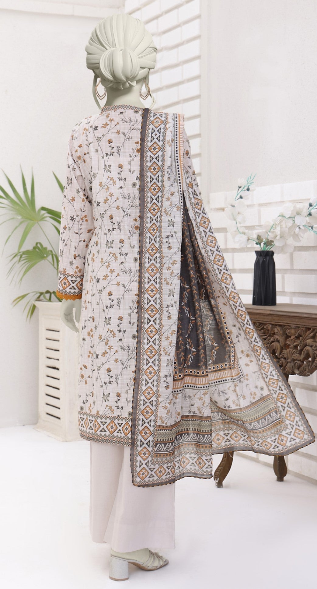 ALMEERAH - DORA-3 Piece Unstitched Lawn