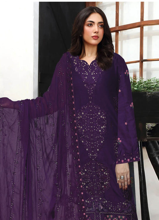 Usman Kashif Nora-Vol 1505" Lawn Embroidered 3-Piece Suit