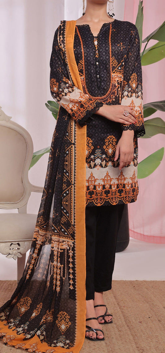 Mahtab by Anchal – 3 Piece Digital Lawn Printed Suit