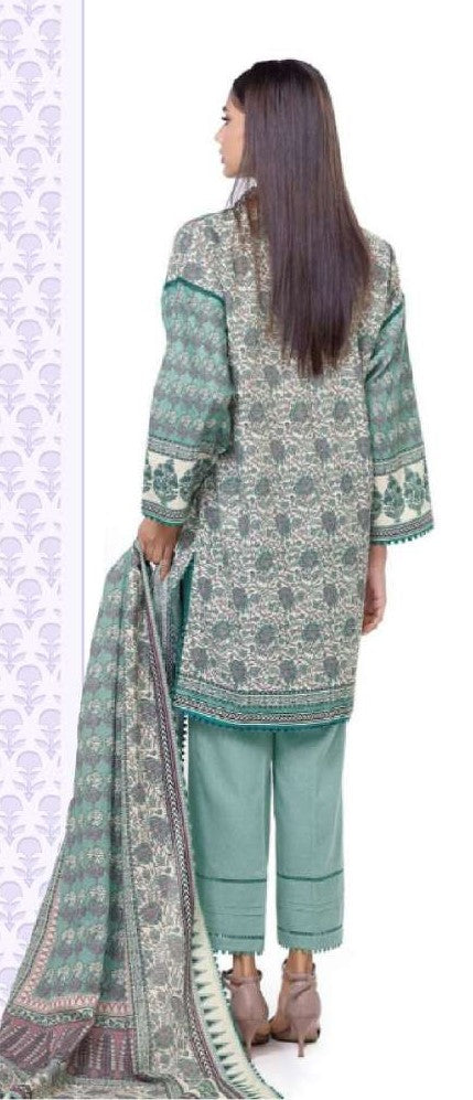 KHAADI-Unstitched 3-Piece printed Lawn Suit