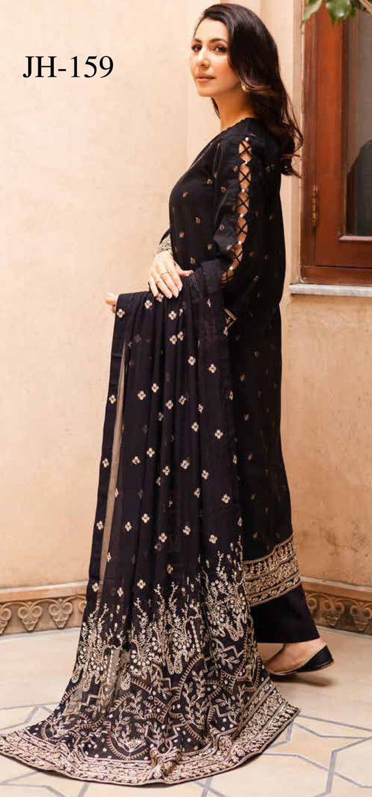 Johra – Rumaisa Embroidered 3 Piece Suit