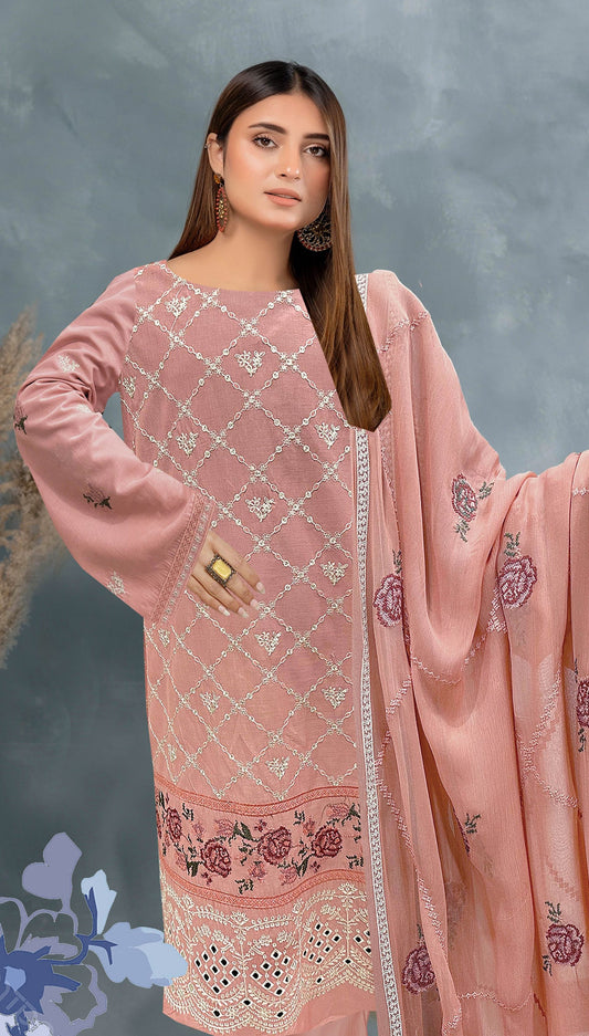 Usman Kashif – Nora Vol-1523 – Embroidered 3 Piece Suit