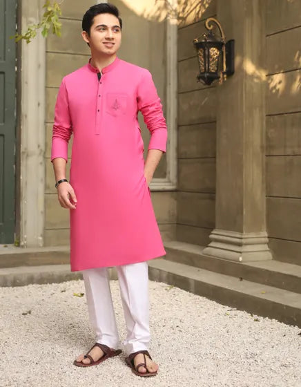 Casual Kurta for Teens – Screen Print on Computer Side