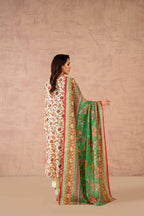 Nishat Unstitch 3PC Printed Lawn (Cream)