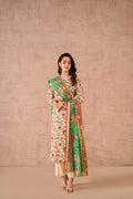 Nishat Unstitch 3PC Printed Lawn (Cream)