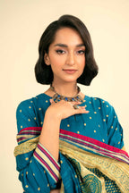 Nishat Unstitch 3PC Printed Lawn (sky blue)