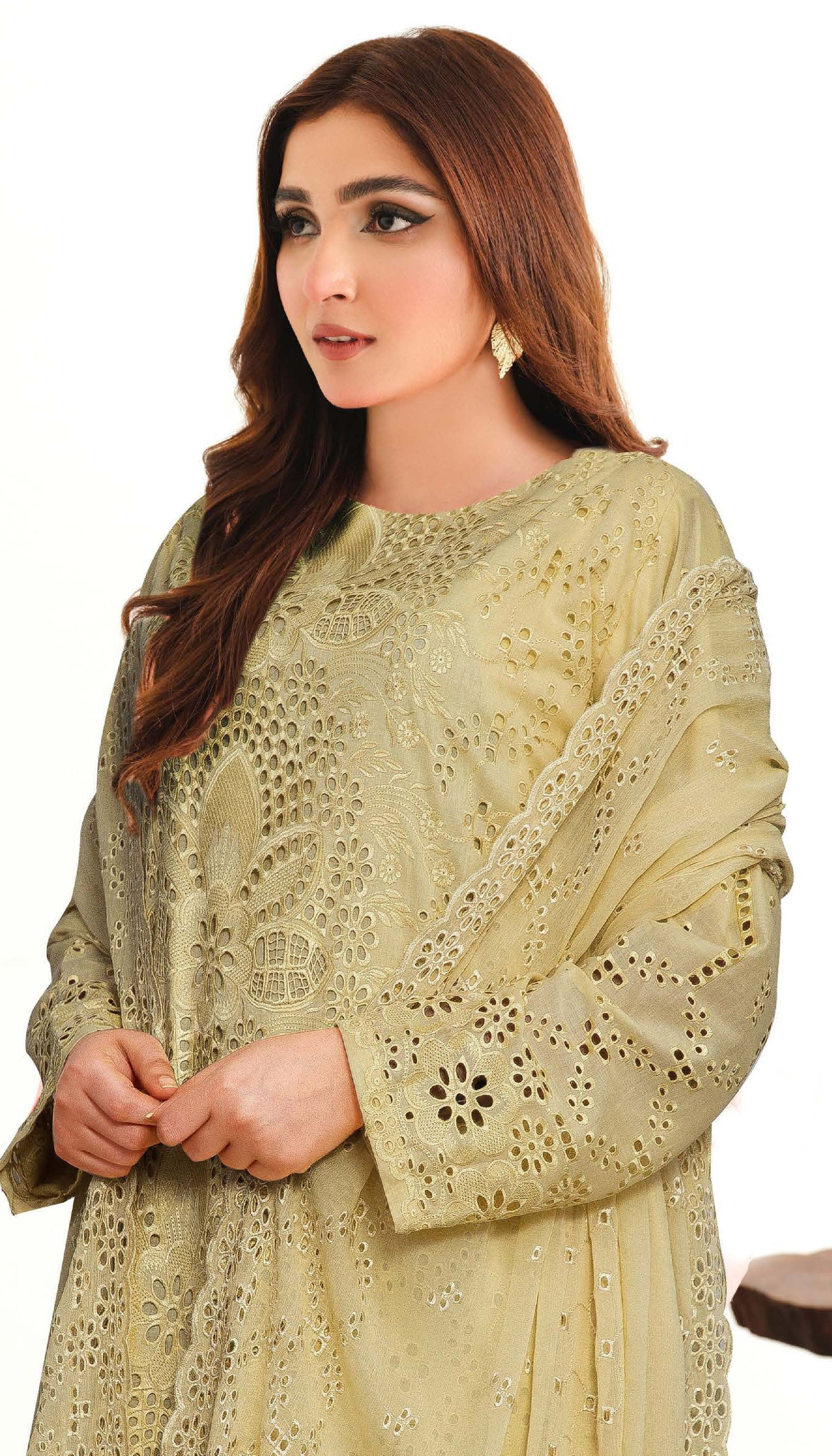 Johra-Yasheem Chikankari Lawn 3 Piece Suit
