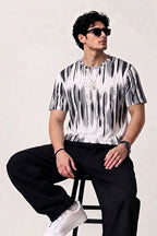 Men’s Dri-Fit Printed Round Neck T-Shirt - Grey
