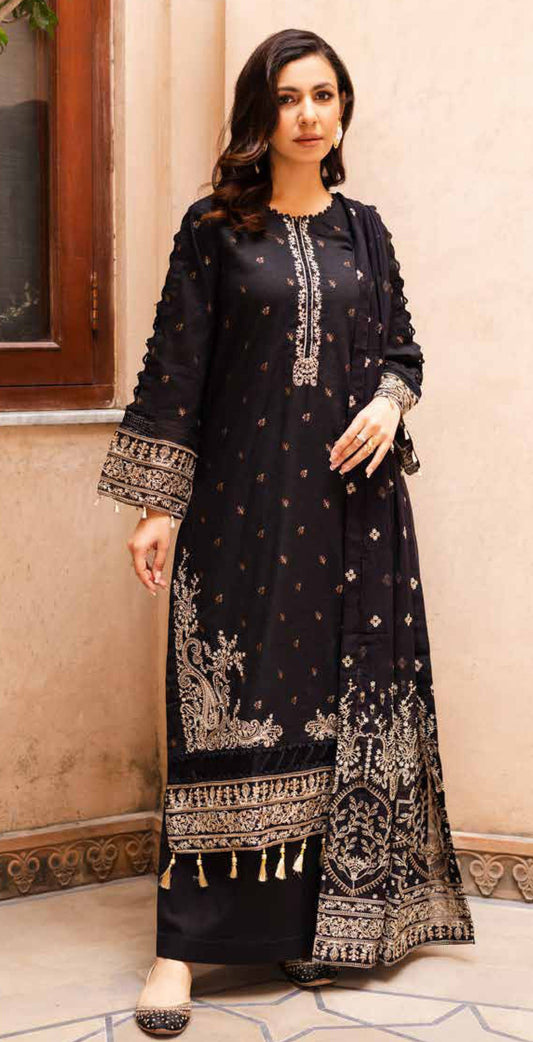 Johra – Rumaisa Embroidered 3 Piece Suit