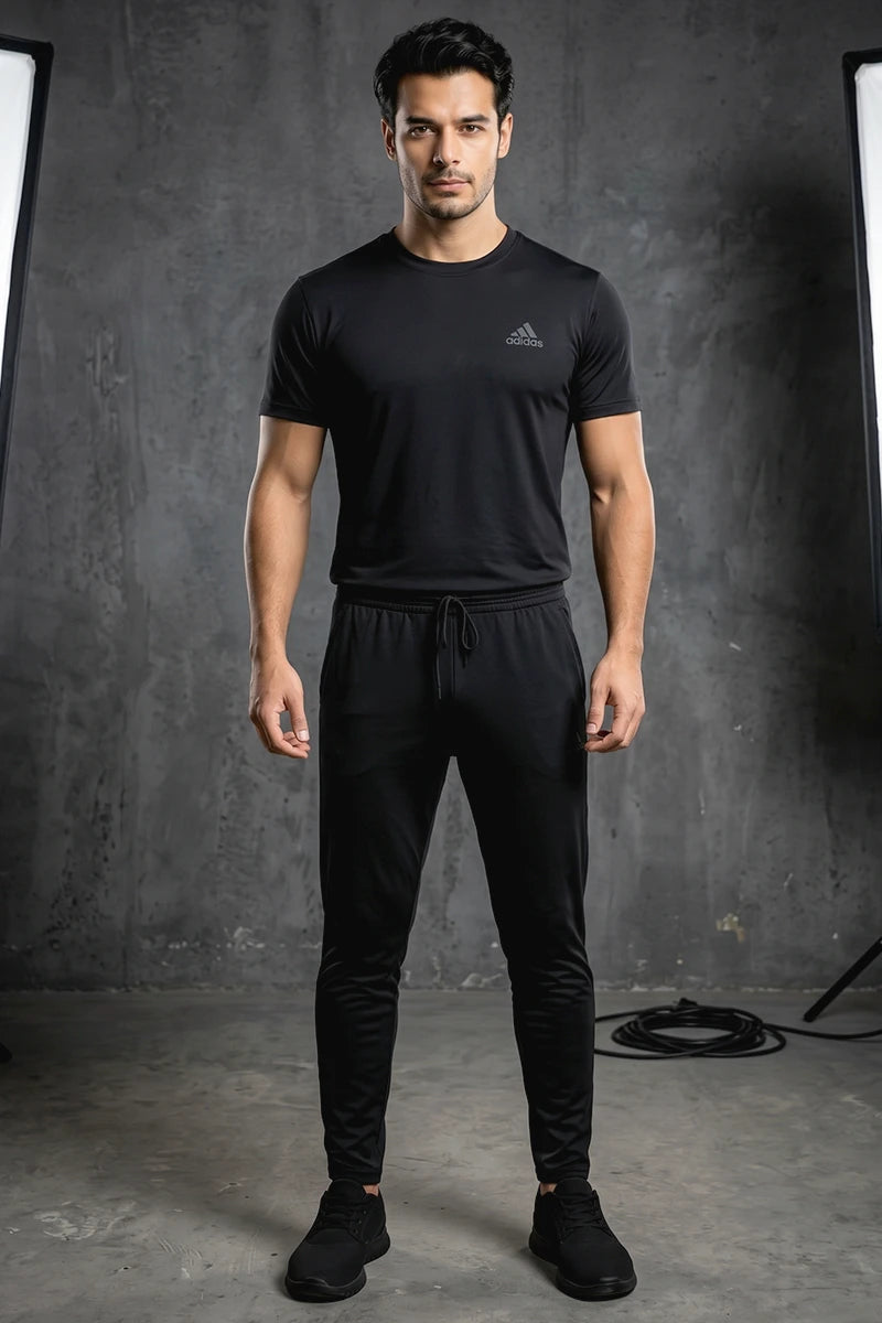 Adidas Men's Performance Activewear Set (Black)