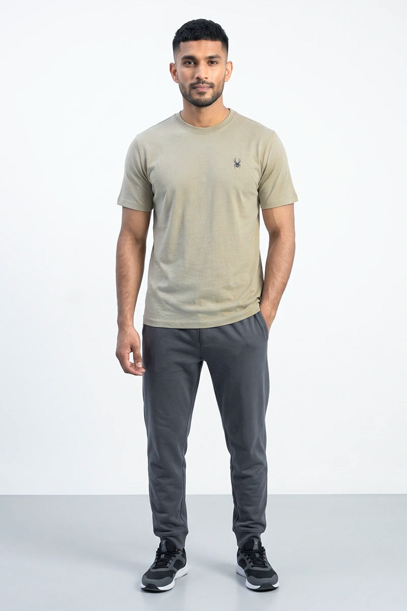 Spyder Men’s Crew Neck Printed T-Shirt – Green