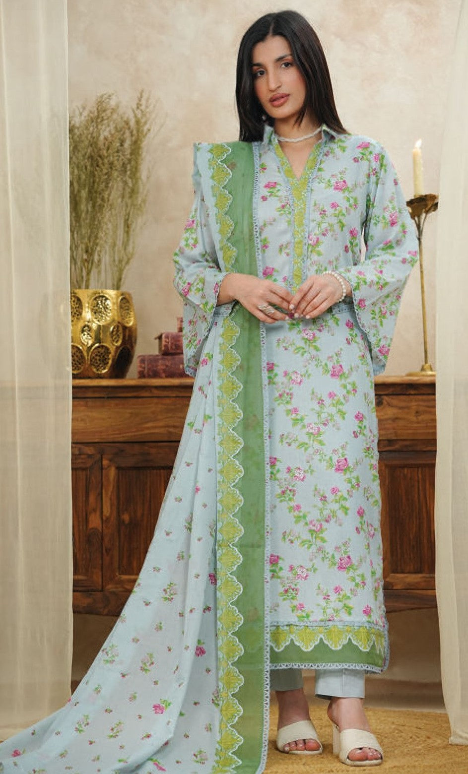 Mor Bagh by Beechtree – 3 Piece Unstitched Lawn Suit