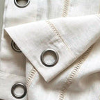 CURTAINS by KBC Fashion – 8 RINGS HIGH & EXPORT QUALITY - Single Piece (Off-White)