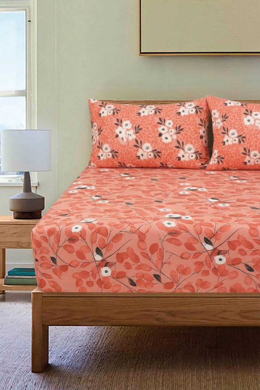 Classic Bed Bundle (6-Piece) Brick pink