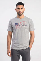 Spyder Men’s Crew Neck Printed T-Shirt – Heather Grey