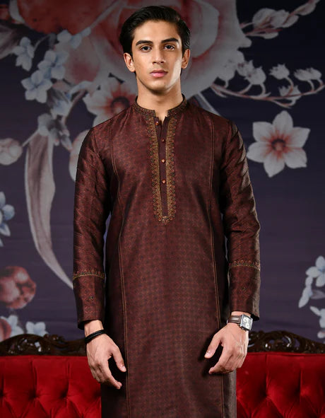 Polyester Sherwani Kurta BY J.