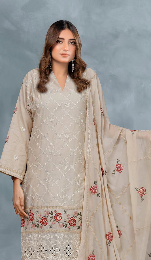 Usman Kashif – Nora Vol-1523 – Embroidered 3 Piece Suit