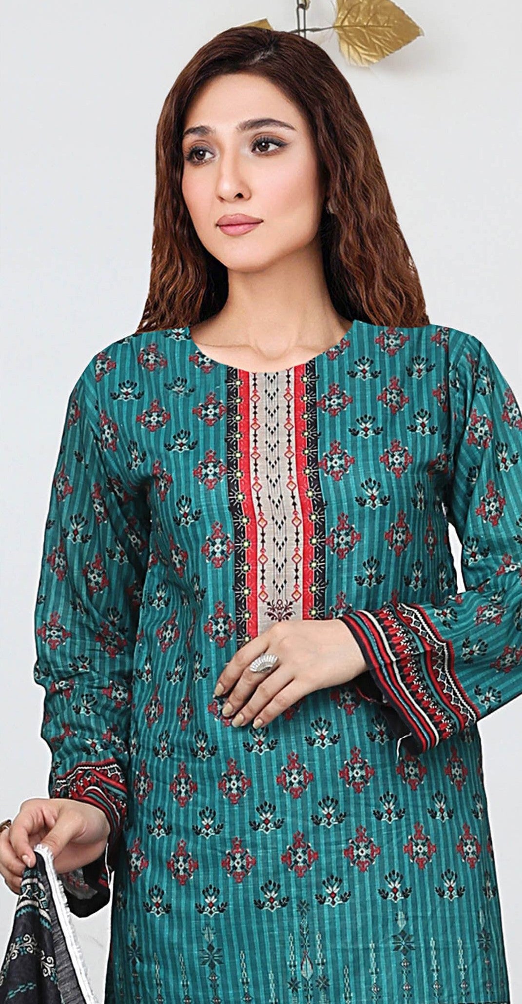 USMAN KASHIF MAHIR DORIA – 3 Piece Unstitched Lawn Suit – CHP-52