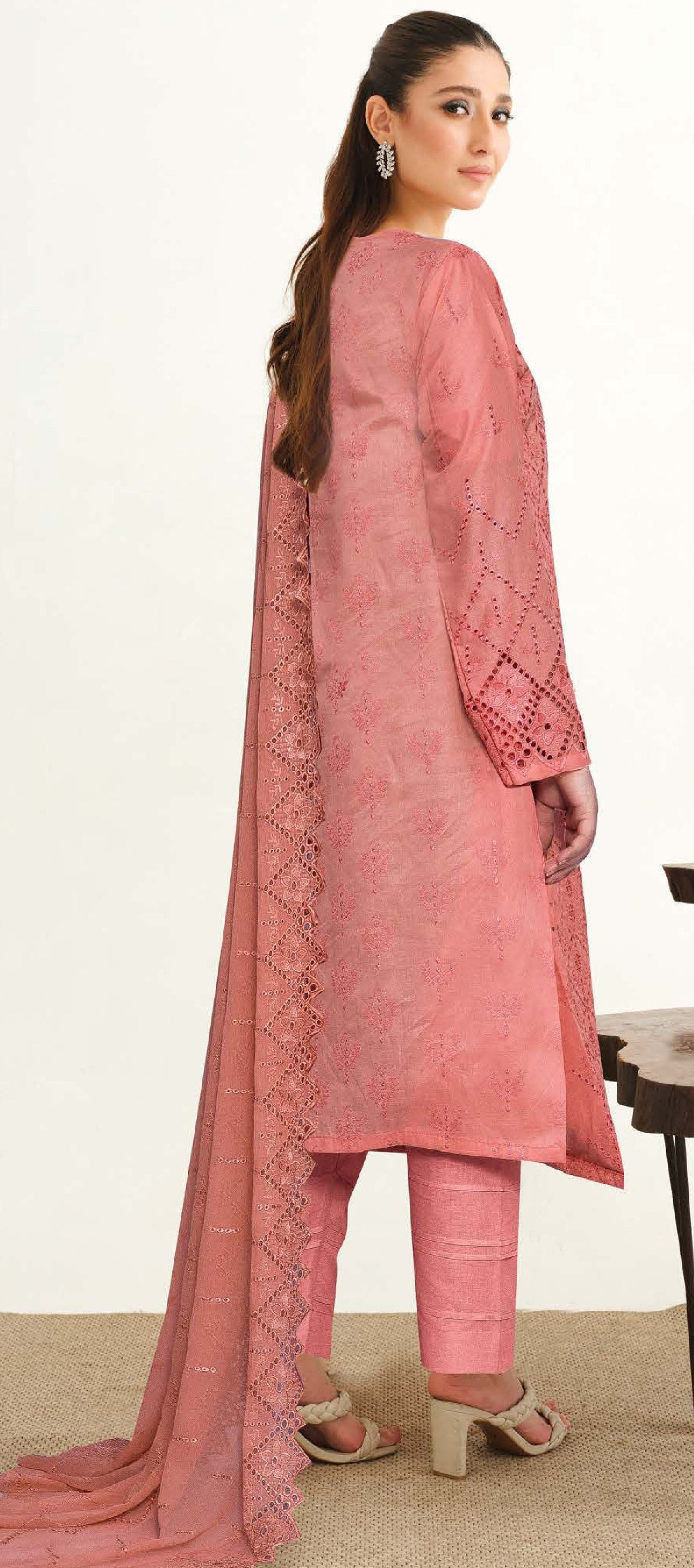 JOHRA-Yasheem Chikankari Lawn 3 Piece Suit