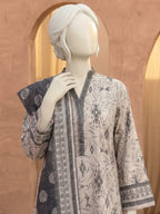 Bellissima By Aleemrah -3PC-Lawn Unstitch (Cream)