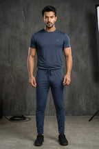 Adidas Men's Performance Activewear Set (Navy Blue)