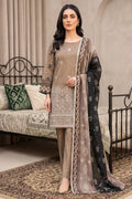 Rimal Vol 118 – Embroidered Unstitched 3-Piece Lawn Suit (Muted Taupe)