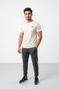 Fashion - Alo Men’s Dry Fit Crew Neck T-Shirt (Cream)