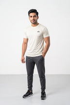 Fashion - Alo Men’s Dry Fit Crew Neck T-Shirt (Cream)