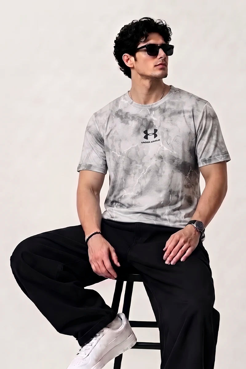 Under Armour Dri-Fit Round Neck T-Shirt – Grey