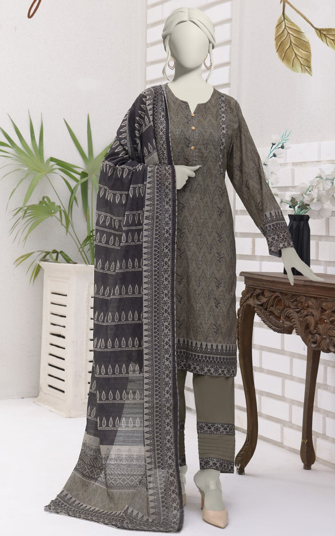 ALMEERAH - DORA-3 Piece Unstitched Lawn