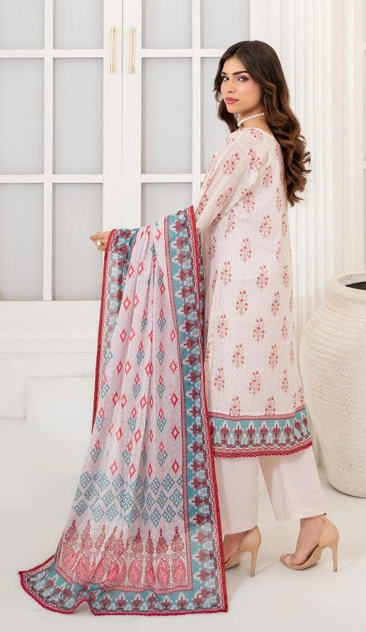 SARA – Unstitched Printed Lawn 3-Piece Suit