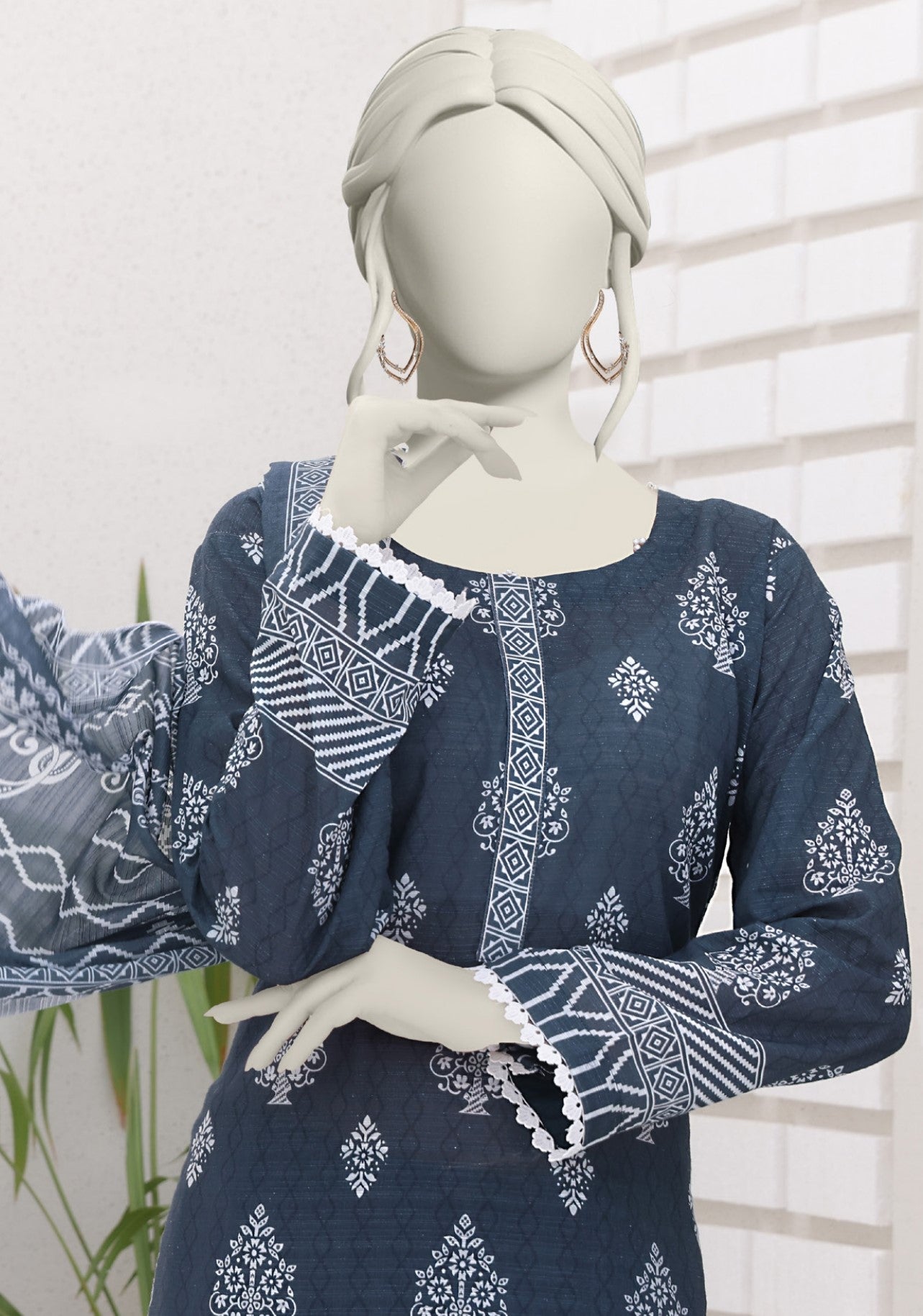 ALMEERAH - DORA-3 Piece Unstitched Lawn