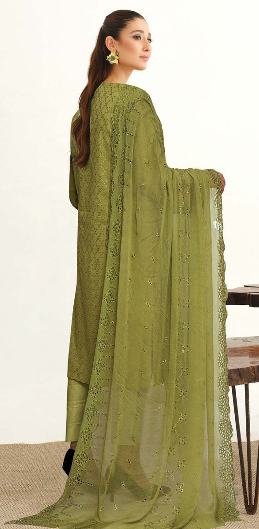 Johra-Yasheem Chikankari Lawn 3 Piece Suit
