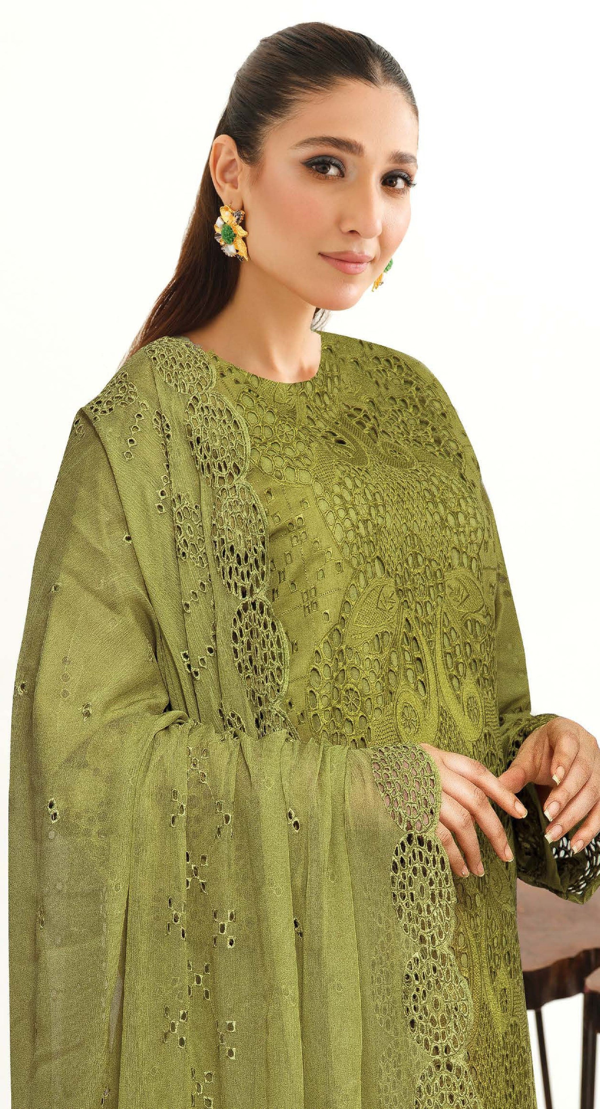 Johra-Yasheem Chikankari Lawn 3 Piece Suit