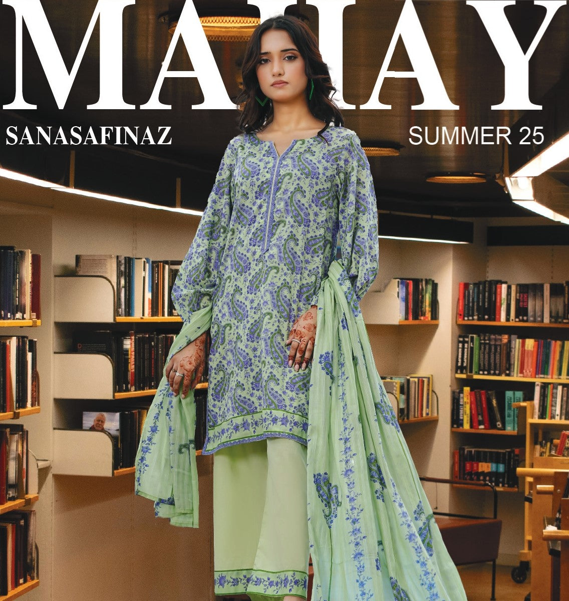 Sana Safinaz-MAHAY-3 Piece Unstitched Suit