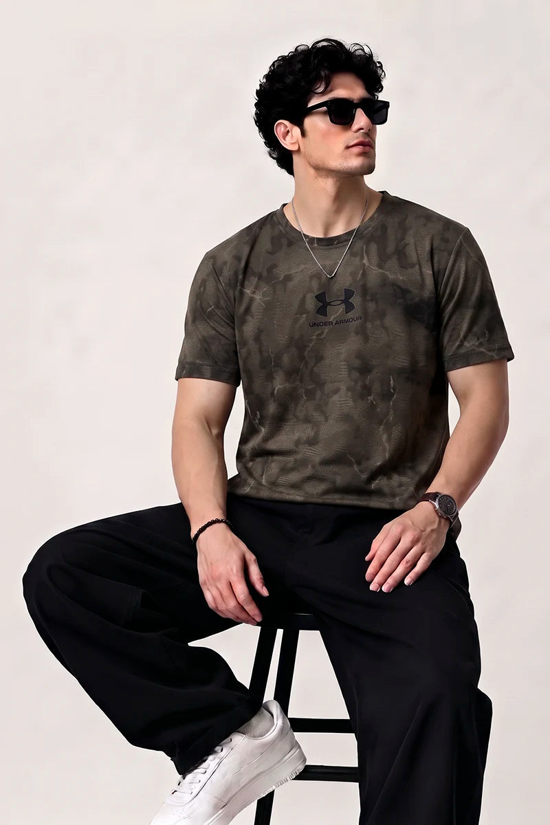 Under Armour Dri-Fit Round Neck T-Shirt – Olive