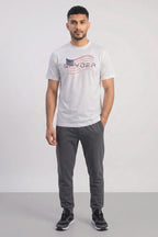 Spyder Men’s Crew Neck Printed T-Shirt – White