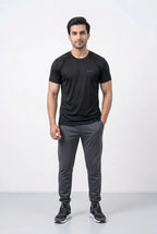 Nike - Men’s Dry Fit T-Shirt with Shoulder Print (Black)