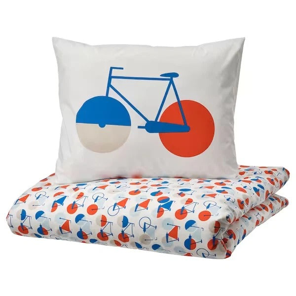 Kids Bicycle Themed Duvet Cover Set – 100% Cotton*