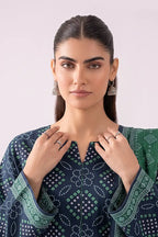 Nisha by Nishat Unstitched 3-Piece Lawn Collection (Deep Navy Blue)