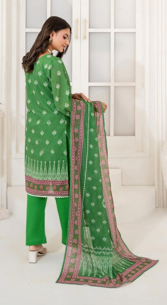 SARA – Unstitched Printed Lawn 3-Piece Suit