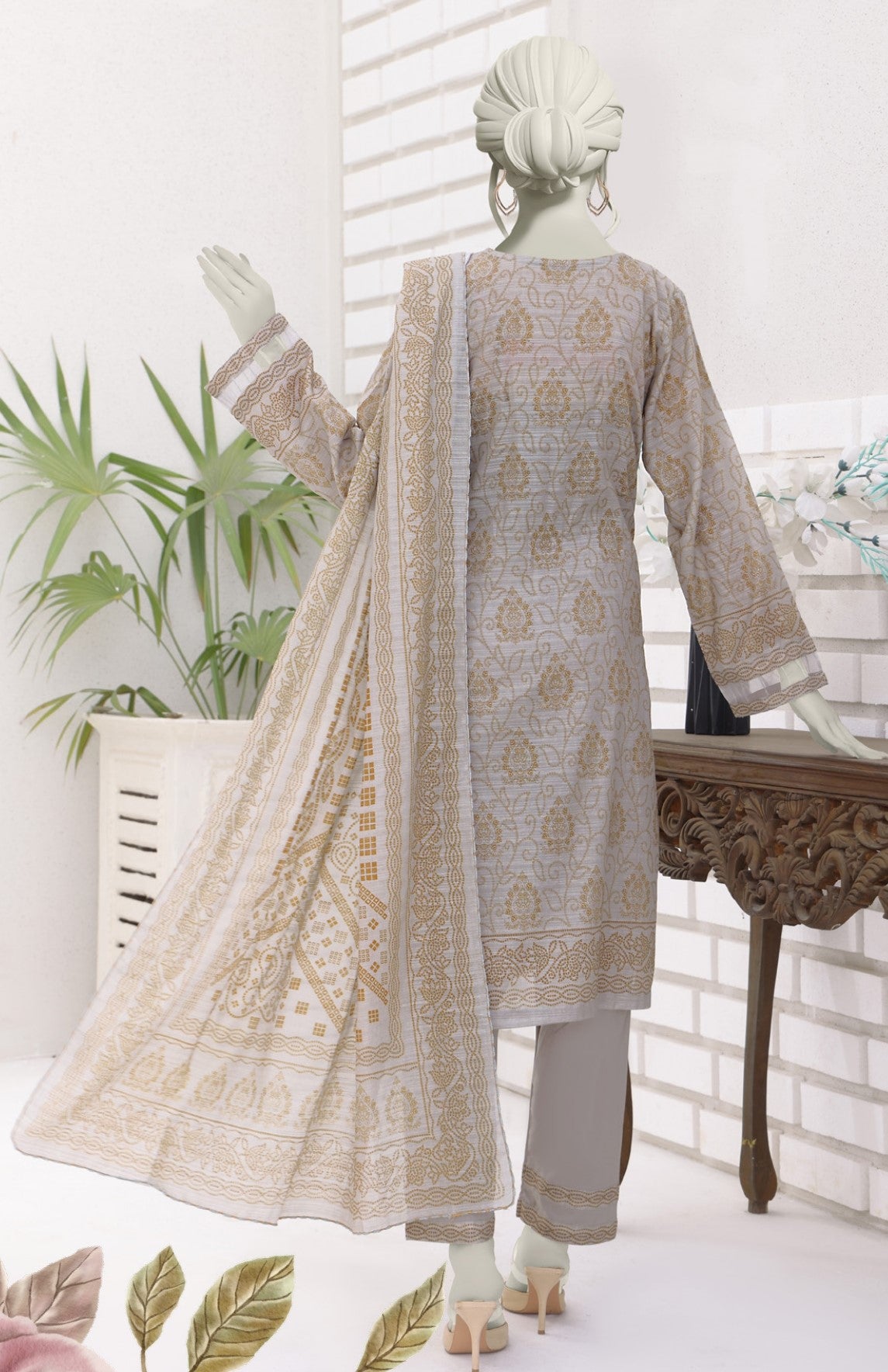 ALMEERAH - DORA-3 Piece Unstitched Lawn