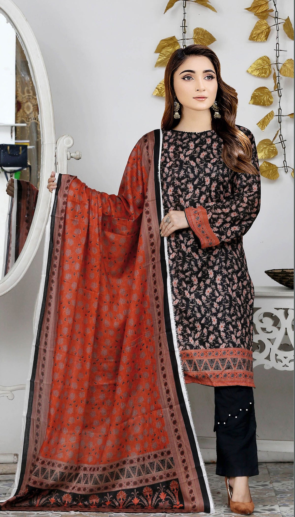 USMAN KASHIF MAHIR DORIA – 3 Piece Unstitched Lawn Suit – CHP-51