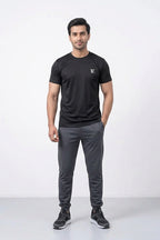 Archie's - Men’s Dry Fit Minimal Monogram Logo T-Shirt (Black)