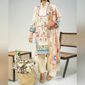 Aarzoo By KBC Fashion – 3 Piece Unstitched Embroidered Lawn Suit  – Off White